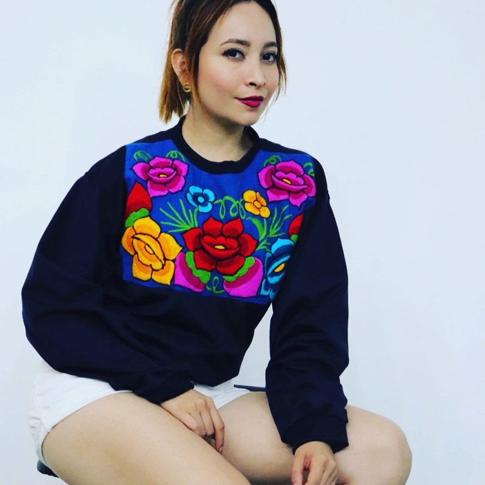 Mexican Floral Sweatshirt